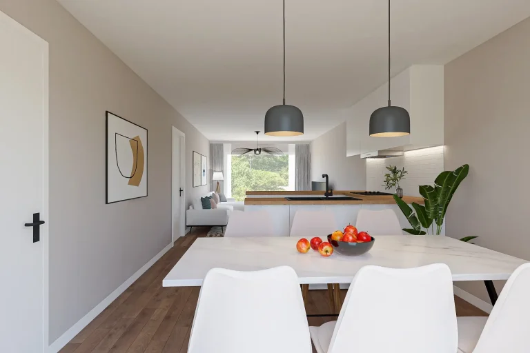 Eethoek in huurappartement in Dongen