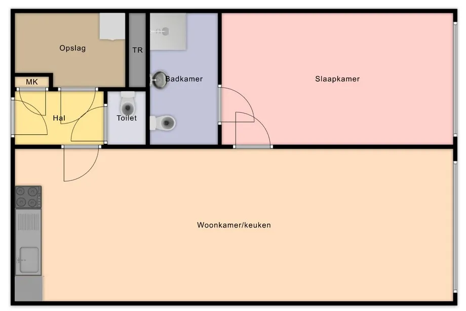 Middellaan 31P, appartement in Dongen